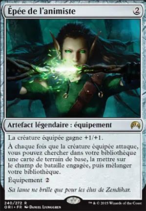 Épée de l'animiste