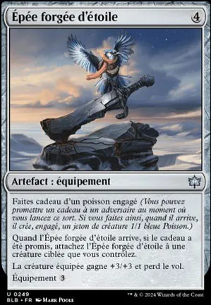 Épée forgée d'étoile