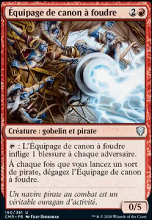 Équipage de canon à foudre