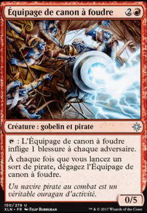 Équipage de canon à foudre