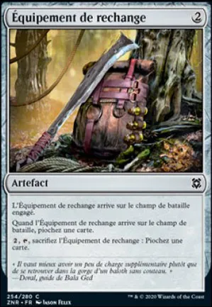 Équipement de rechange
