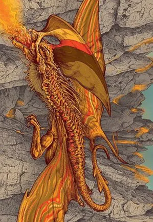 Escouflenfer magmatique - Illustration