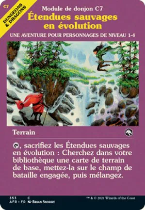 Étendues sauvages en évolution