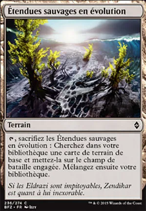 Étendues sauvages en évolution