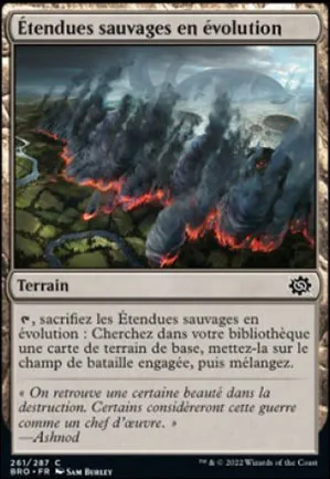 Étendues sauvages en évolution