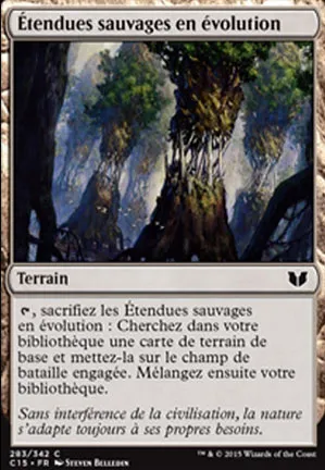 Étendues sauvages en évolution