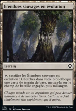 Étendues sauvages en évolution