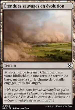 Étendues sauvages en évolution