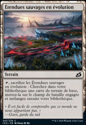 Étendues sauvages en évolution