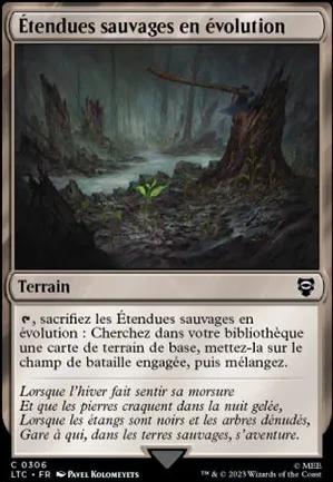 Étendues sauvages en évolution