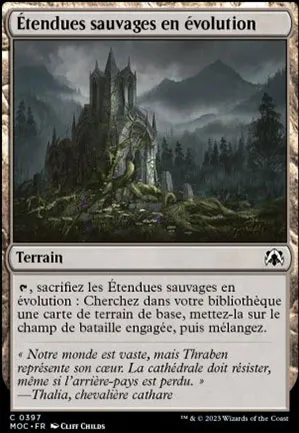 Étendues sauvages en évolution