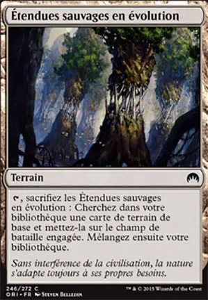 Étendues sauvages en évolution