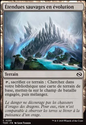 Étendues sauvages en évolution