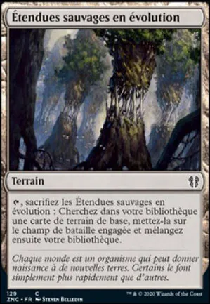 Étendues sauvages en évolution