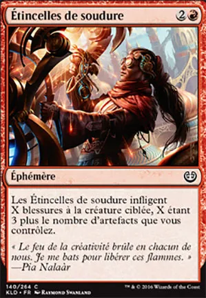 Étincelles de soudure