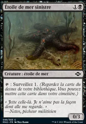 Étoile de mer sinistre