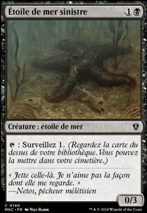 Étoile de mer sinistre