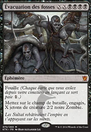Évacuation des fosses