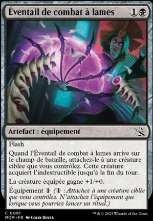 Éventail de combat à lames