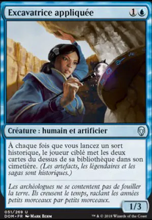 Excavatrice appliquée
