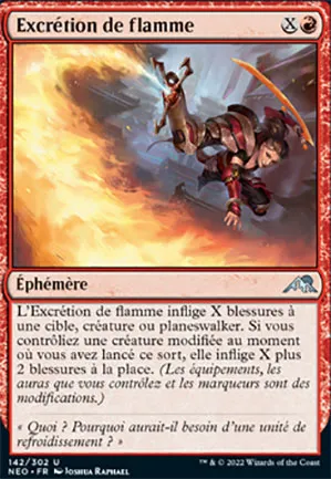 Excrétion de flamme