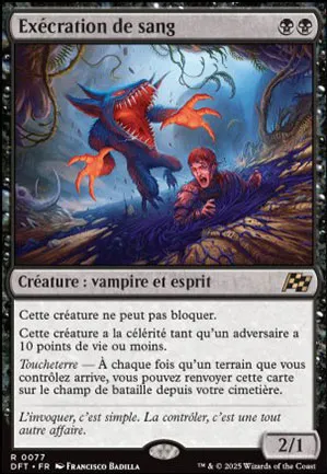 Exécration de sang