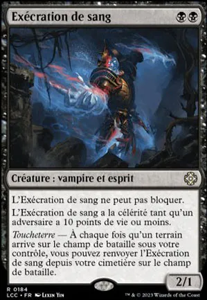 Exécration de sang