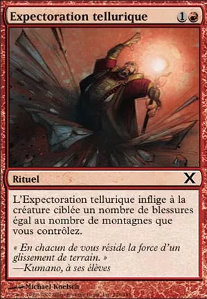 Expectoration tellurique