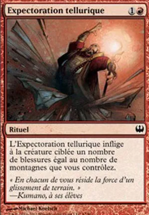 Expectoration tellurique