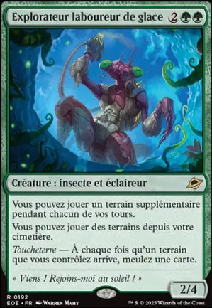 Explorateur laboureur de glace