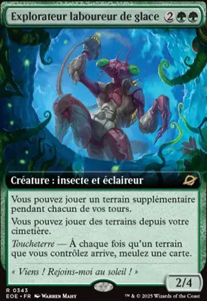 Explorateur laboureur de glace