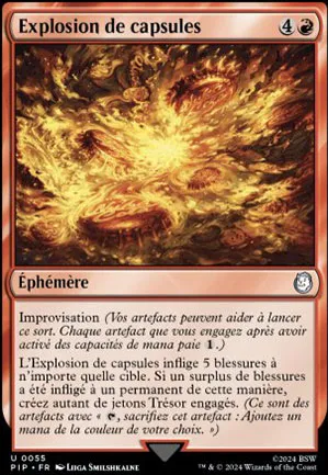 Explosion de capsules