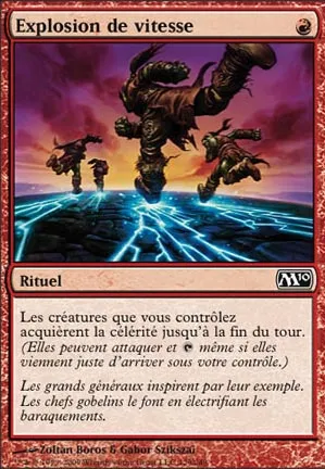 Explosion de vitesse