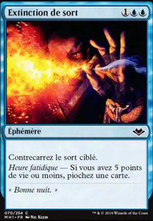 Extinction de sort