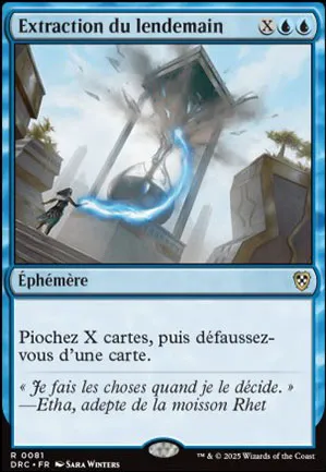 Extraction du lendemain