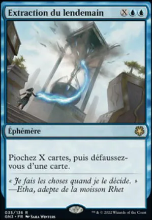 Extraction du lendemain