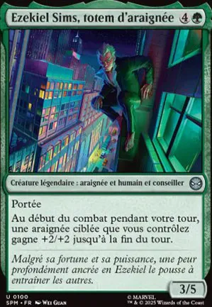 Ezekiel Sims, totem d'araignée