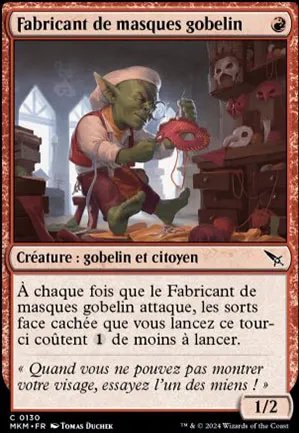 Fabricant de masques gobelin