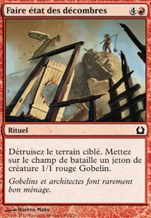 Faire état des décombres
