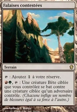 Falaises contestées