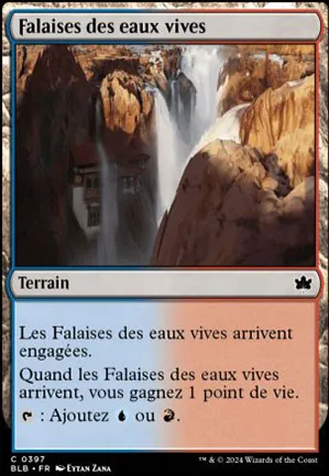 Falaises des eaux vives