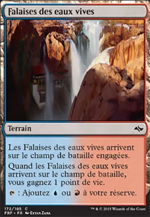 Falaises des eaux vives