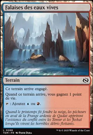 Falaises des eaux vives