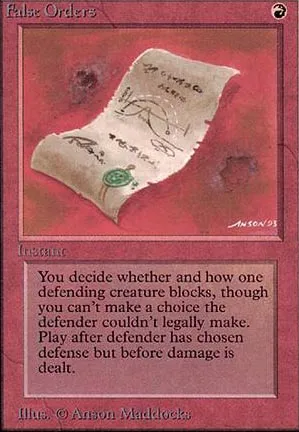False Orders