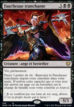 Faucheuse tranchante