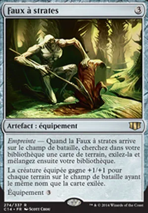 Faux à strates