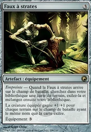Faux à strates