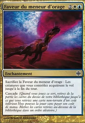 Faveur du meneur d'orage