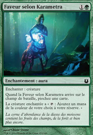 Faveur selon Karametra