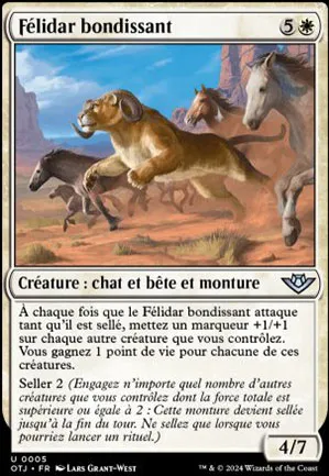Félidar bondissant